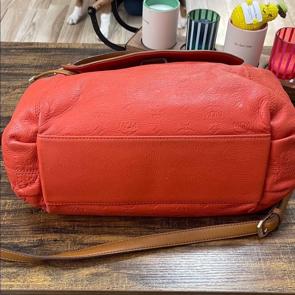 MCM Monogram Embossed Two Way Bag - Picture 2 of 8